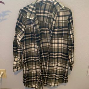 Dark green flannel